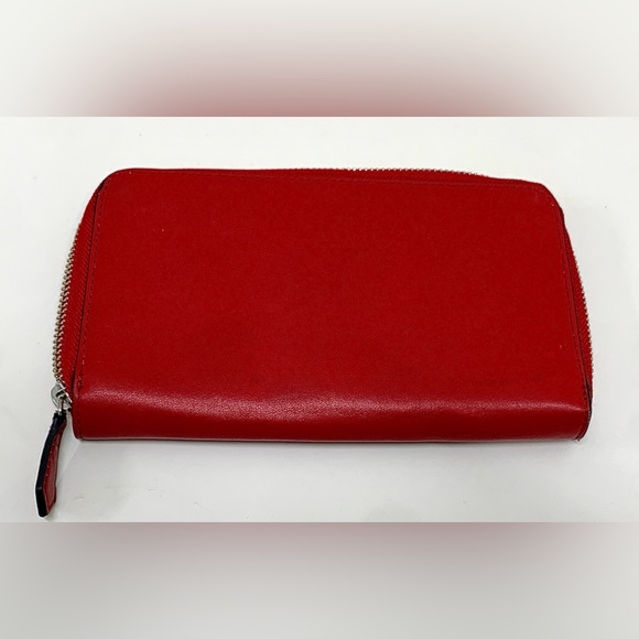 VERA BRADLEY Tango Red Faux Leather Zip Closure Women’s Wallet - Picture 6 of 13